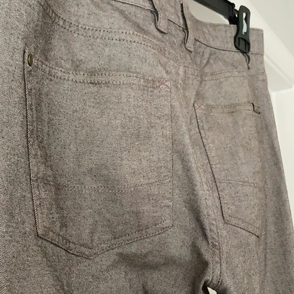 Designer Ted Baker London Brown Gray Straight Leg Pant - Picture 7 of 11